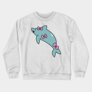 Dolphin Covered in Pretty Bows Crewneck Sweatshirt